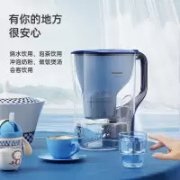 松下(Panasonic)过滤净水器 家用滤水壶 净水壶 厨房自来水过滤净水器 4.2L水壶 TK-EUNP51W(白色