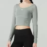 安德玛(UNDERARMOUR)女装 2023秋季新款运动服跑步健身训练上衣舒适透气打底长袖T恤衫