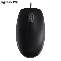 罗技(Logitech)M110 鼠标 有线鼠标 办公鼠标 轻音鼠标 对称鼠标 黑色/个