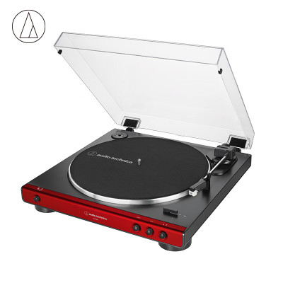 Audio Technica 铁三角 AT-LP60X 自动皮带驱动式黑胶唱片机 红色