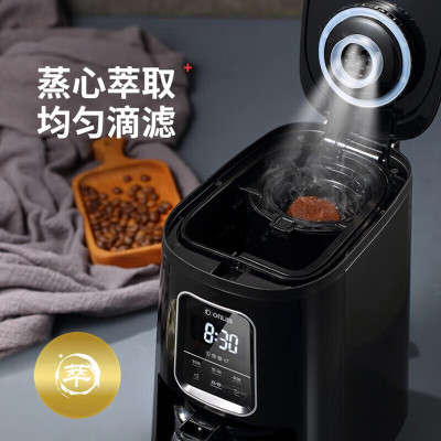 东菱(Donlim) 咖啡机 咖啡机家用 美式全自动 滴滤式咖啡壶 触控式屏幕 水箱可拆卸 浓度可选 DL-KF1061