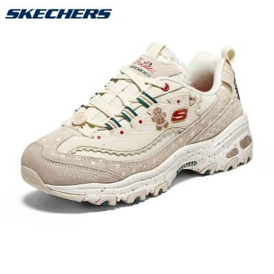 斯凯奇斯凯奇(Skechers)女生熊猫鞋羊羔绒保暖时尚运动鞋休闲鞋 149257-OFWT 乳白色 35