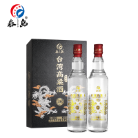 春岛台湾高粱酒 双金龙黑珍藏级 52度浓香型白酒600ml*2瓶礼盒装