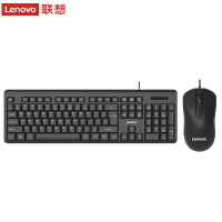 联想(Lenovo)有线键盘鼠标套装 键鼠套装 全尺寸键盘 商务办公 MK11Lite