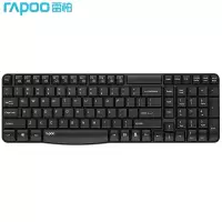 雷柏(RAPOO) E1050 无线键盘 办公键盘 紧凑键盘 防溅洒设计 笔记本键盘 电脑键盘 黑色