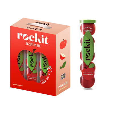 [冠町甄选] 新西兰Rockit火箭小苹果6筒装单桶350g 新鲜进口水果生鲜
