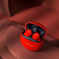 万魔(1MORE)ComfoBuds Mini ES603 朱砂红真无线蓝牙耳机 智能主动降噪入耳式运动音乐耳机