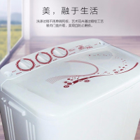 美的(Midea)双缸半自动洗衣机双桶8公斤kg 家用大容量洗衣机