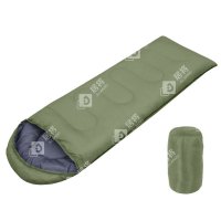 居将 信封睡袋户外露营睡袋中空棉 2.4kg绿色