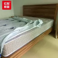 红心木质双人床1.5米宽卧室床