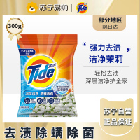 汰渍(TIDE)深层洁净清雅茉莉无磷洗衣粉留香家庭装易漂洗温和不伤手-清雅茉莉香洗衣粉300g