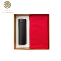 京四界JSJA10-005仿羊绒围巾杯子套装30*180cm(红色)