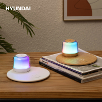 韩国现代(HYUNDAI)YH-F020磁吸夜灯无线充音箱(木色)