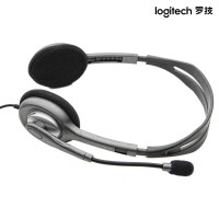 罗技(Logitech)H110 多功能头戴式耳机耳麦 电脑笔记本双孔立体声耳机麦克风