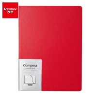 齐心(COMIX) C8041 皮面笔记本 B5 114张 红 (单位:本)