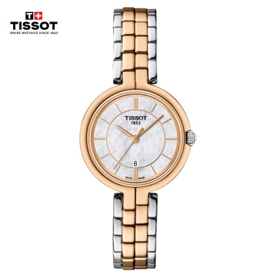 天梭(TISSOT)瑞士手表 弗拉明戈系列腕表 石英女表送女友 T094.210.22.111.00