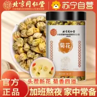 北京同仁堂菊花茶杭白菊正宗桐乡胎菊50g茶叶杭州菊花花草茶搭金银花茶