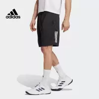 阿迪达斯(adidas)男裤运动裤舒适健身训练速干短裤速干五分裤 HR8726
