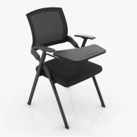 方解实(FANGJIESHI)折叠培训椅带写字板办公椅会议椅