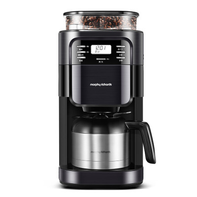 摩飞咖啡机全自动磨豆家用办公非胶囊咖啡机 双层保温咖啡壶 MR1028 豆粉两用