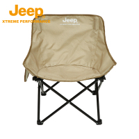 Jeep吉普户外露营写生耐脏成人大号月亮椅钢管高承重可收纳便携折叠椅