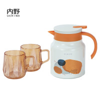 内野青橙闷茶组合三件套壶保温壶泡茶壶焖茶壶