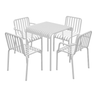 金菲罗格户外铁艺桌椅露天花园桌椅颜色备注 70方桌+4椅
