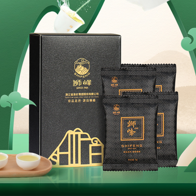 狮峰牌明前特级龙井茶独立小包装盒装春绿茶叶8g