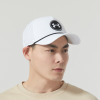 安德玛(UNDERARMOUR)男帽女帽 2024春季新款运动帽休闲遮阳帽棒球帽鸭舌帽 1383484-100 OSFM