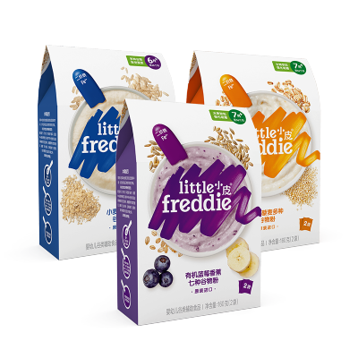 Little Freddie 小皮米粉 多食物探索期米粉3盒装 6m+ 南瓜+小麦+蓝莓香蕉