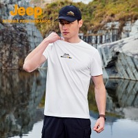 [莫代尔]Jeep吉普户外速干T恤男跑步吸汗短t越野运动衣短袖上衣