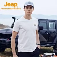 Jeep吉普新款男士短袖衫户外吸汗速干T恤防晒透气大码钓鱼运动衣