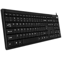 得力3712有线键盘(黑)有线usb键盘电脑键盘 有线键盘 1只装