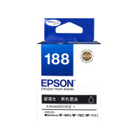 爱普生(EPSON)T1881原装黑色墨盒适用爱普生WF-3641/7111/7621/7218/7728打印机(约2200页)