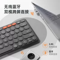 惠普(hp) K231键盘 蓝牙键盘 无线蓝牙双模可充电键盘 便携 超薄键盘 深灰色