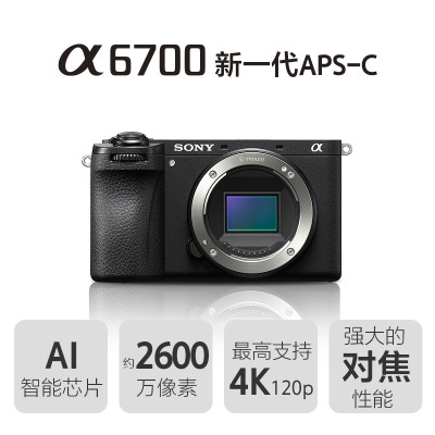 索尼Alpha 6700 新一代APS-C画幅微单™相机 单机身 (ILCE-6700/α6700)