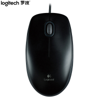 罗技(Logitech)M100r 鼠标 有线鼠标 办公鼠标 对称鼠标 大手鼠标 黑色