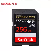 SONBS 闪迪256GB SD存储卡 U3 C10 V30 超极速版数码相机内存卡 SD卡 256G