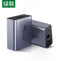 绿联(Ugreen)CM250 VGA延长器50米 VGA转RJ45网络延伸器 监控主机接显示器