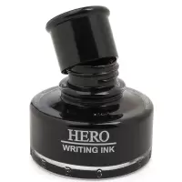 英雄钢笔墨水 颜料型大容量颜料型瓶装墨水 440 黑色 50毫升