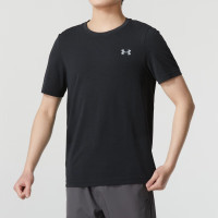 安德玛(UNDERARMOUR)男装 2024春季新款运动服跑步健身训练舒适透气休闲短袖T恤