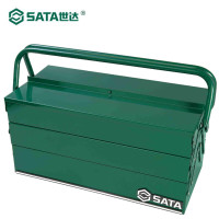 茶花 世达(SATA)五翻斗工具箱17寸 95104A-折叠层工具箱车载工具收纳盒