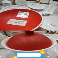 红色汤盅 直径9cm高8cm
