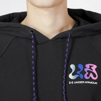 安德玛(Under Armour)卫衣男 2024夏季新款运动服跑步健身圆领套头衫舒适长袖t恤衫 1373844-001