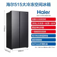 海尔(Haier)冰箱双开门515升大容量嵌入式BCD-515WLHSSEDS9