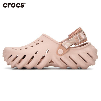 卡骆驰(crocs)男鞋 2024夏季新款波波鞋运动休闲轻便耐磨透气时尚洞洞鞋凉拖鞋 207937-6TY /矿石粉