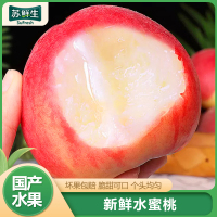 [苏鲜生] 新鲜水蜜桃蜜桃新鲜水果 大果 净重5斤装 应季现摘脆甜毛桃子1