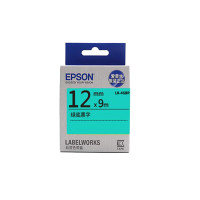 爱普生(EPSON)LK-4GBP 标签机色带 工业品打印耗材 12mm 绿底黑字