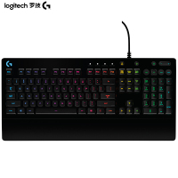 罗技(G)G213键盘 有线键盘 游戏键盘 全尺寸 RGB背光键盘 吃鸡键盘