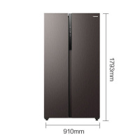 美的东芝冰箱600升双门对开门大容量 空间净味 一级变频 电冰箱GR-RS625WE-PM137绸缎灰[企业专享]